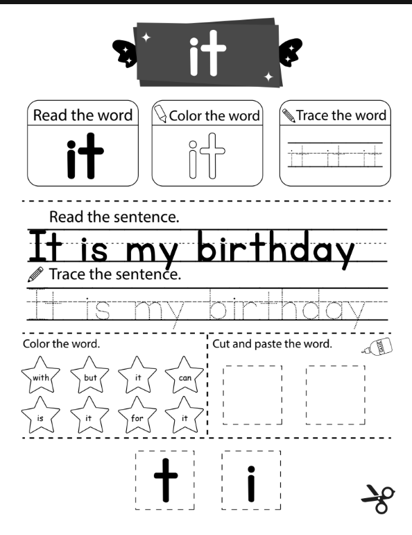 Read and learn words sample 3